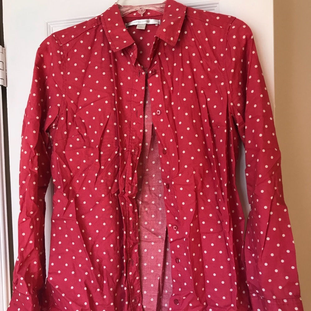 Lauren Conrad button down long sleeve shirt